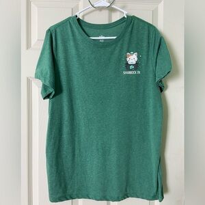 Way To Celebrate “St Patrick’s Day” Design Green Cat Graphic Tee